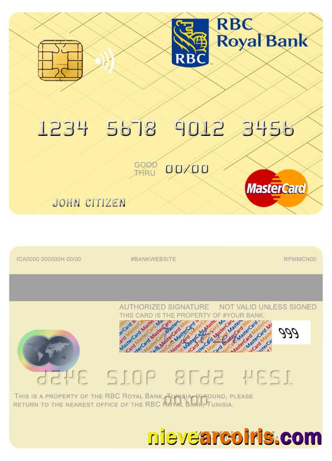 Tunisia RBC Royal Bank mastercard